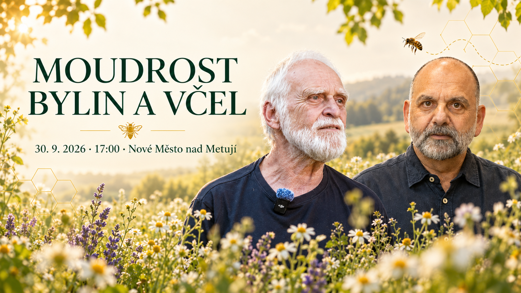 The Wisdom of Herbs and Bees event with Jaroslav Resl and Bohuslav Větrovský